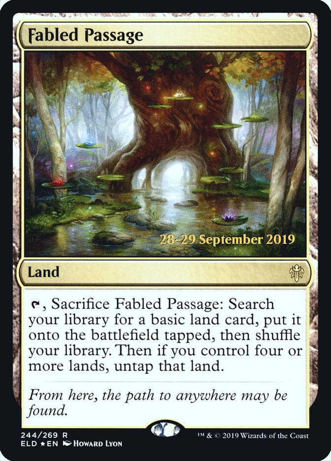 Fabled Passage [Throne of Eldraine Prerelease Promos] | Good Games Morley