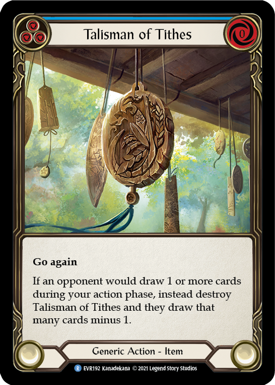 Talisman of Tithes [EVR192] (Everfest)  1st Edition Cold Foil | Good Games Morley