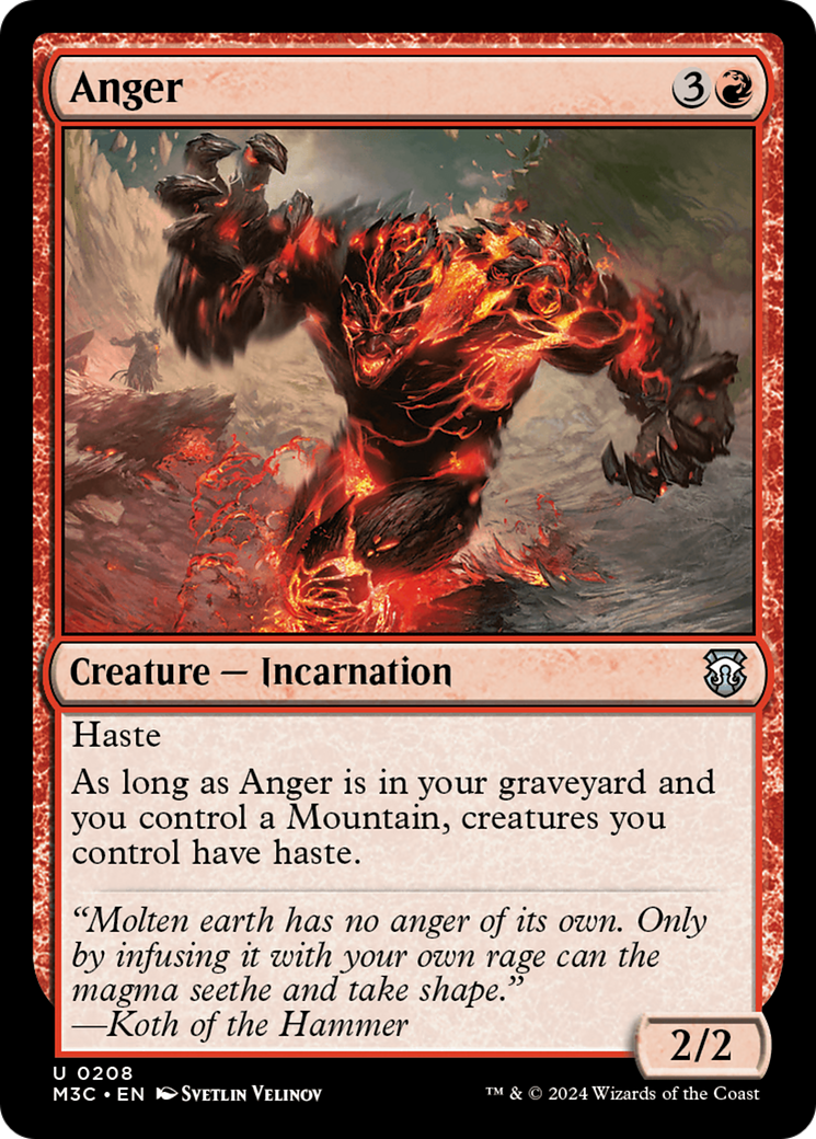 Anger [Modern Horizons 3 Commander] | Good Games Morley