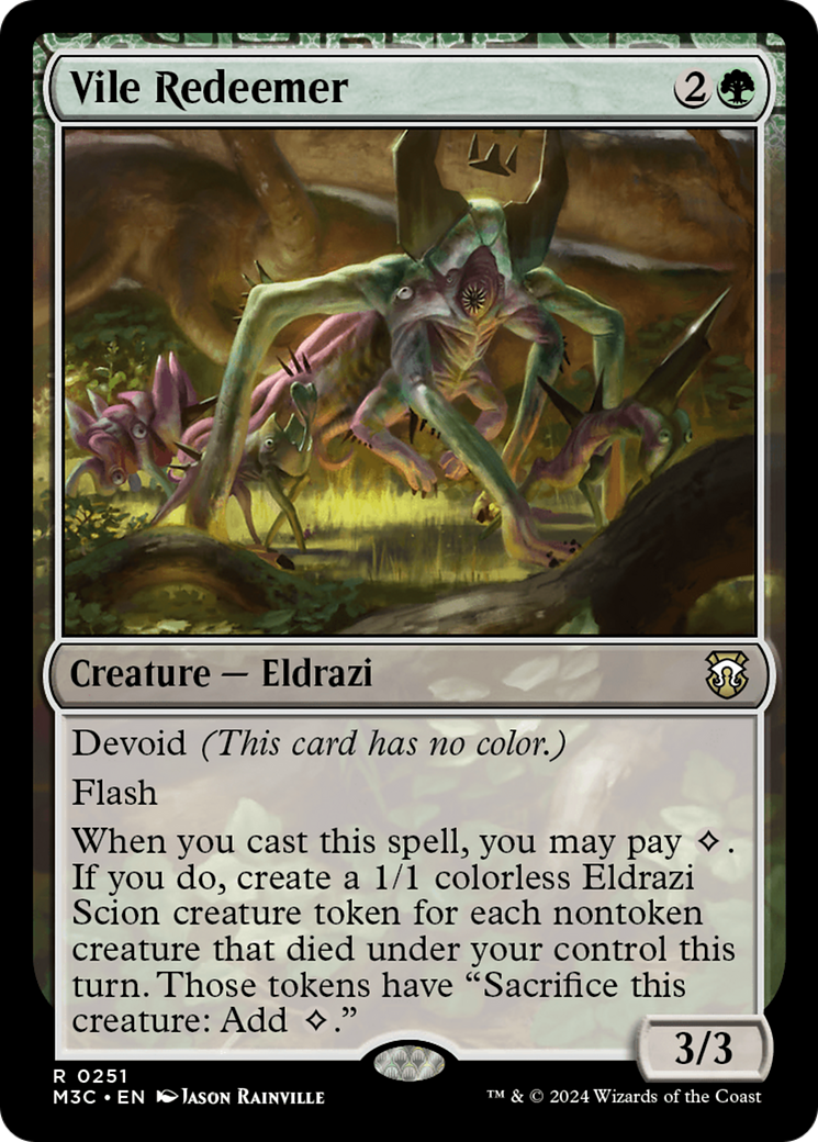 Vile Redeemer (Ripple Foil) [Modern Horizons 3 Commander] | Good Games Morley