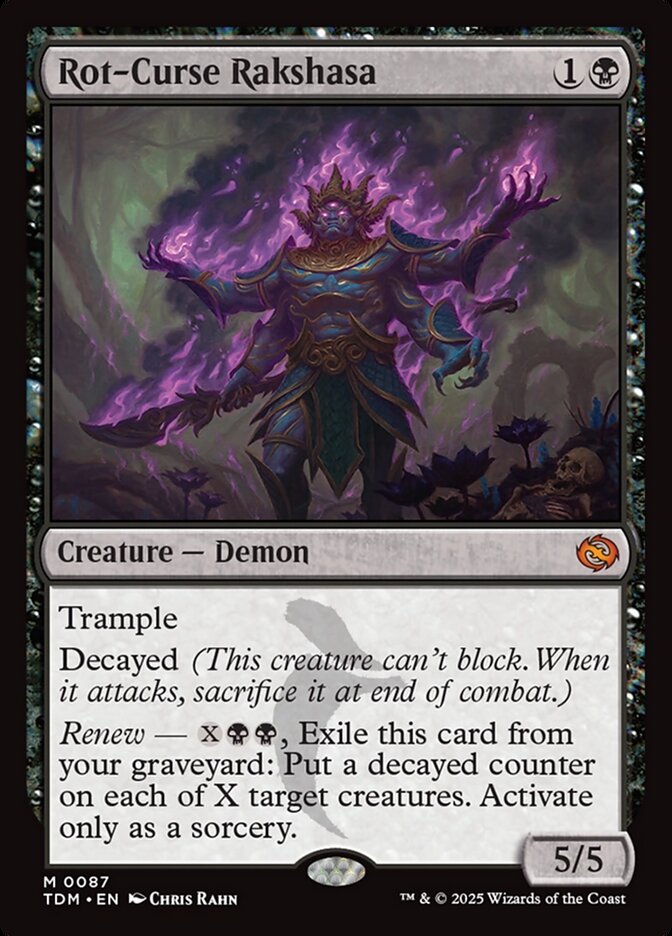 Rot-Curse Rakshasa 87 (Tarkir: Dragonstorm)  - Foil | Good Games Morley
