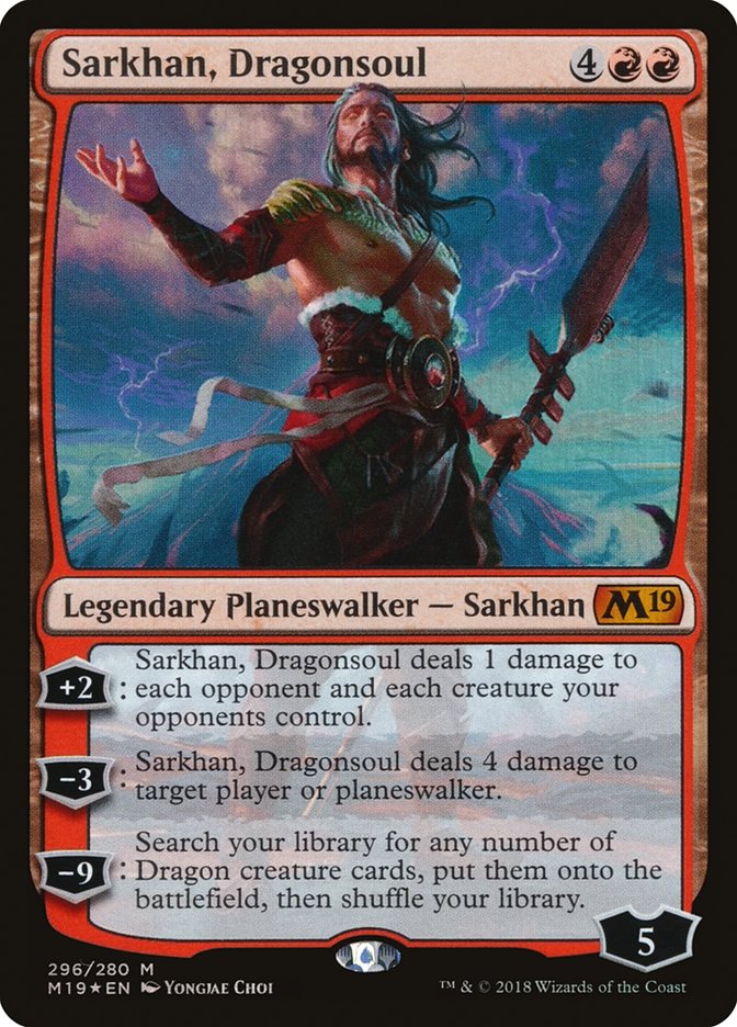 Sarkhan, Dragonsoul 296/280 (Core Set 2019)  - Foil | Good Games Morley