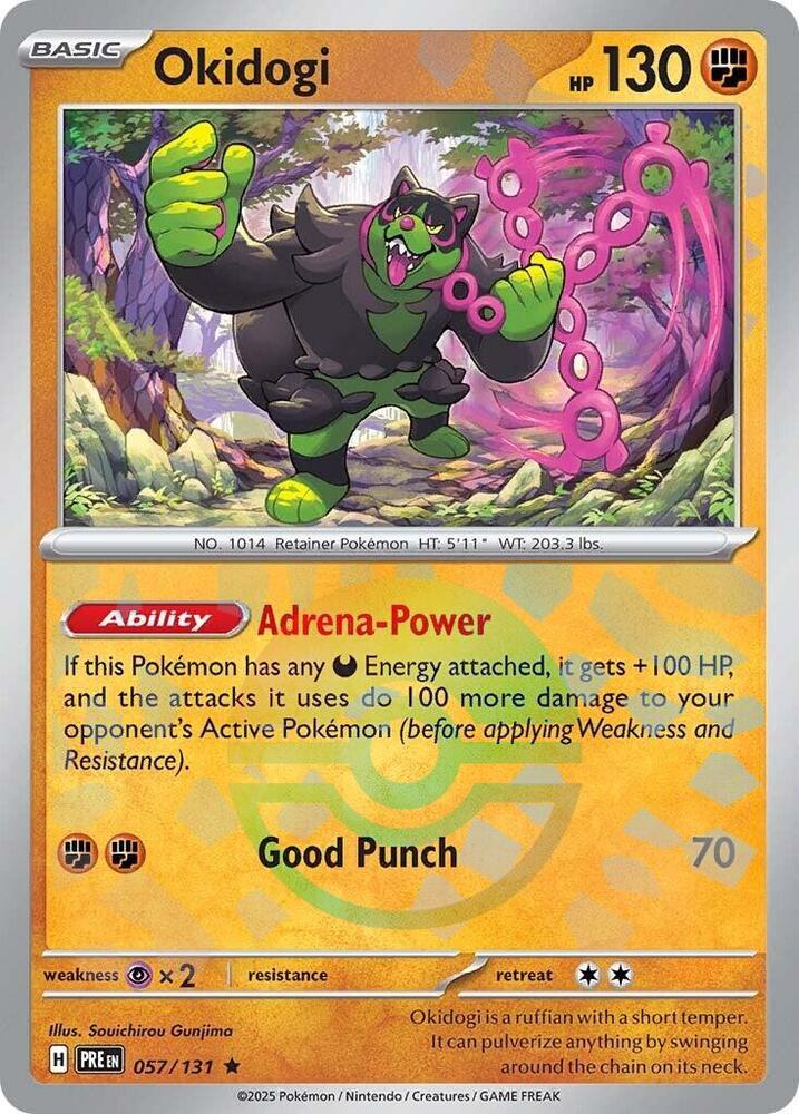 Okidogi (057/131) (Poke Ball Pattern) [Scarlet & Violet: Prismatic Evolutions] | Good Games Morley