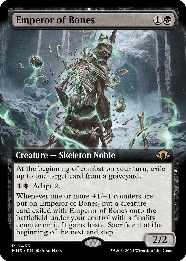 Emperor of Bones 453/319 (Modern Horizons 3)  - Extended Art | Good Games Morley