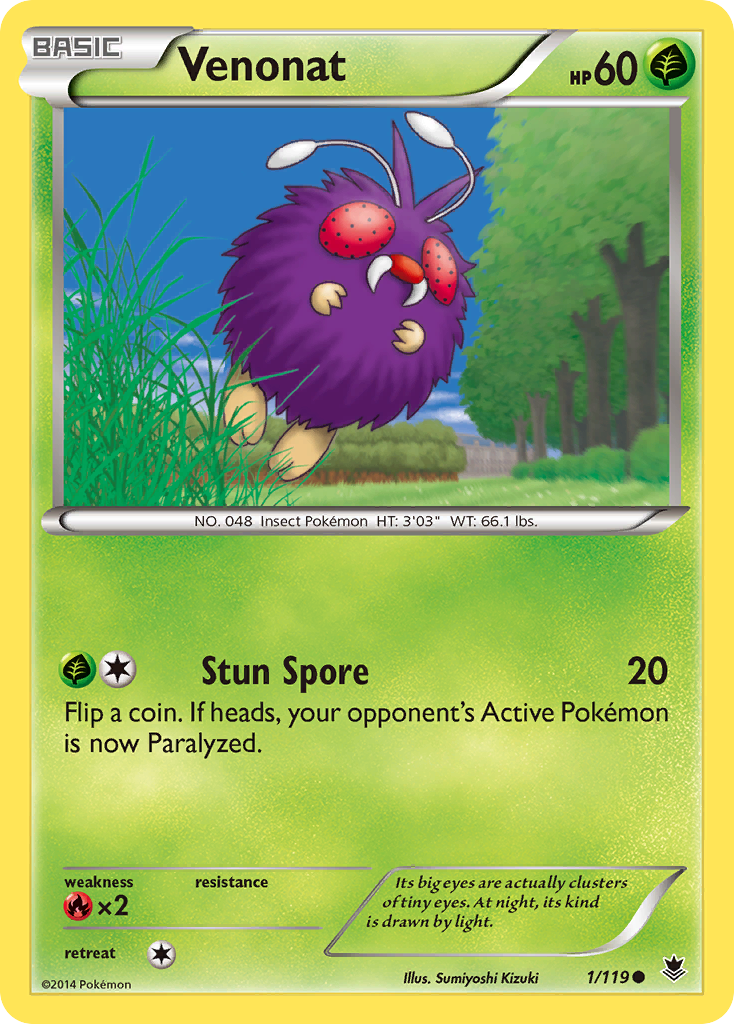 Venonat (1/119) [XY: Phantom Forces] | Good Games Morley