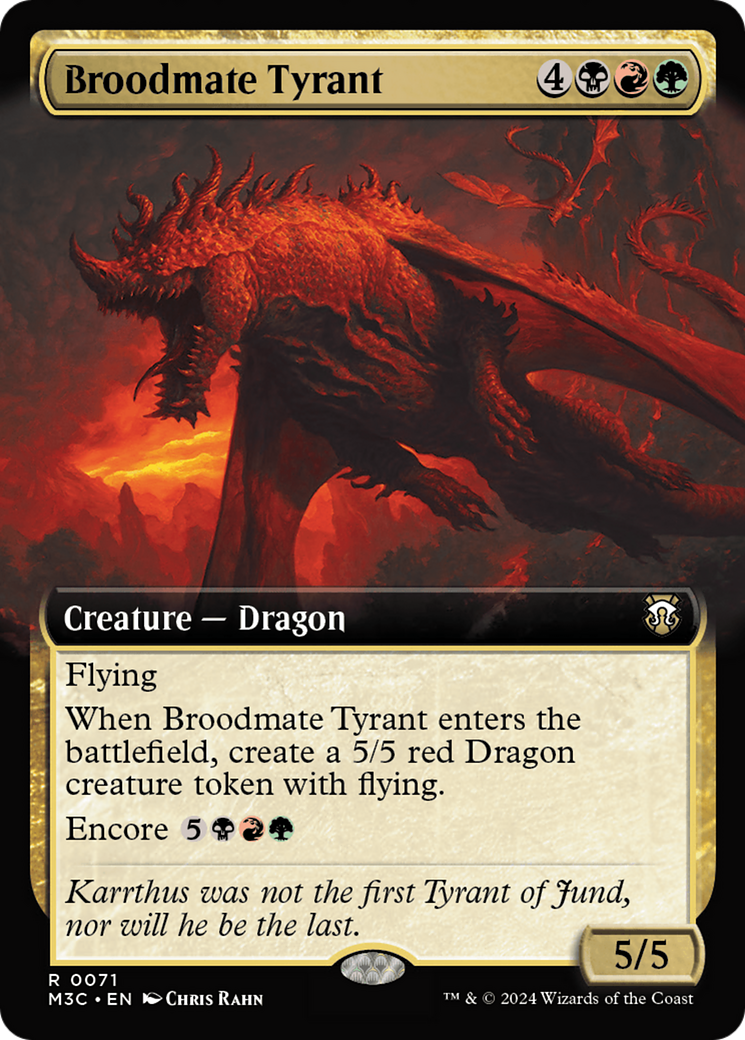 Broodmate Tyrant (Extended Art) [Modern Horizons 3 Commander] | Good Games Morley