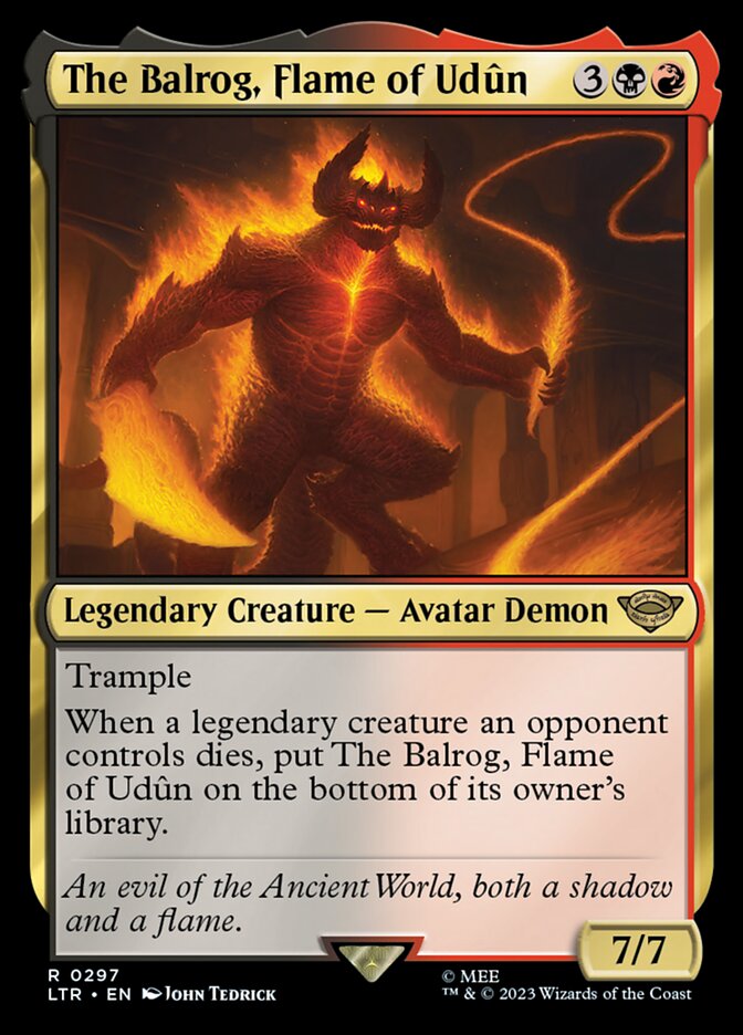 The Balrog, Flame of Udûn 297 (Universes Beyond: The Lord of the Rings: Tales of Middle-earth)  | Good Games Morley