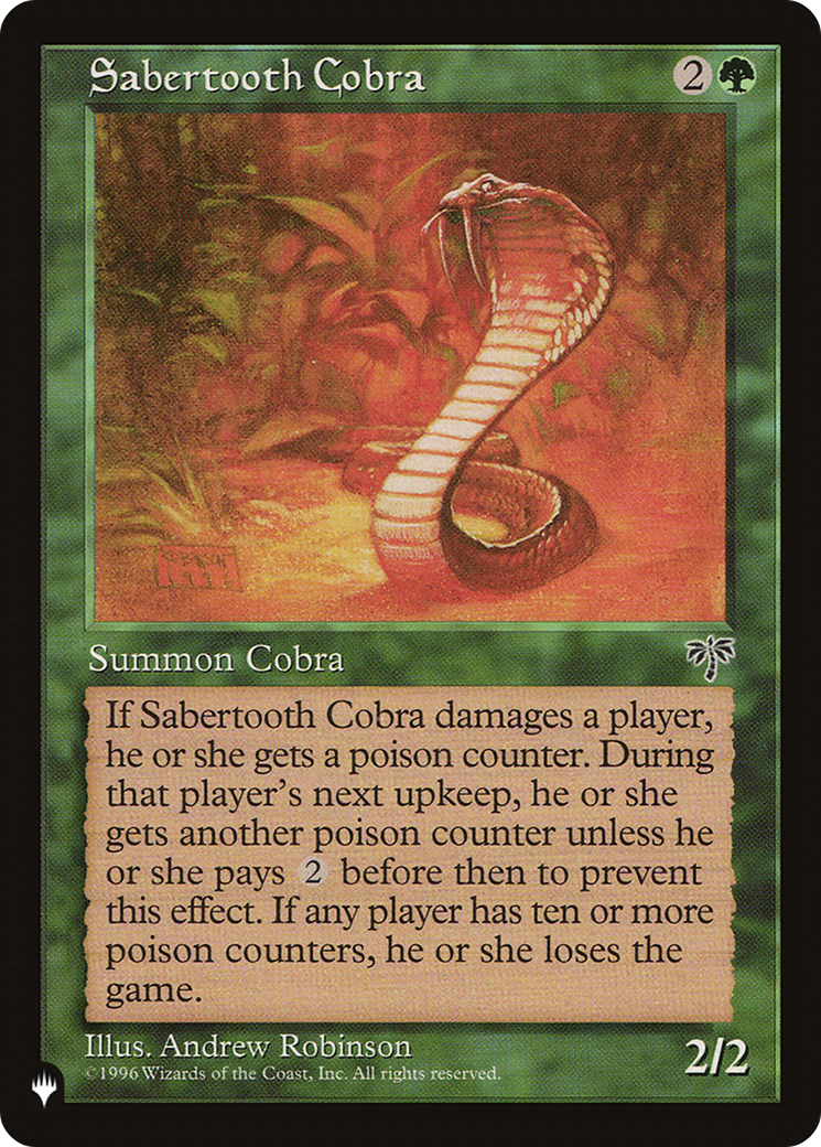 Sabertooth Cobra [The List] | Good Games Morley