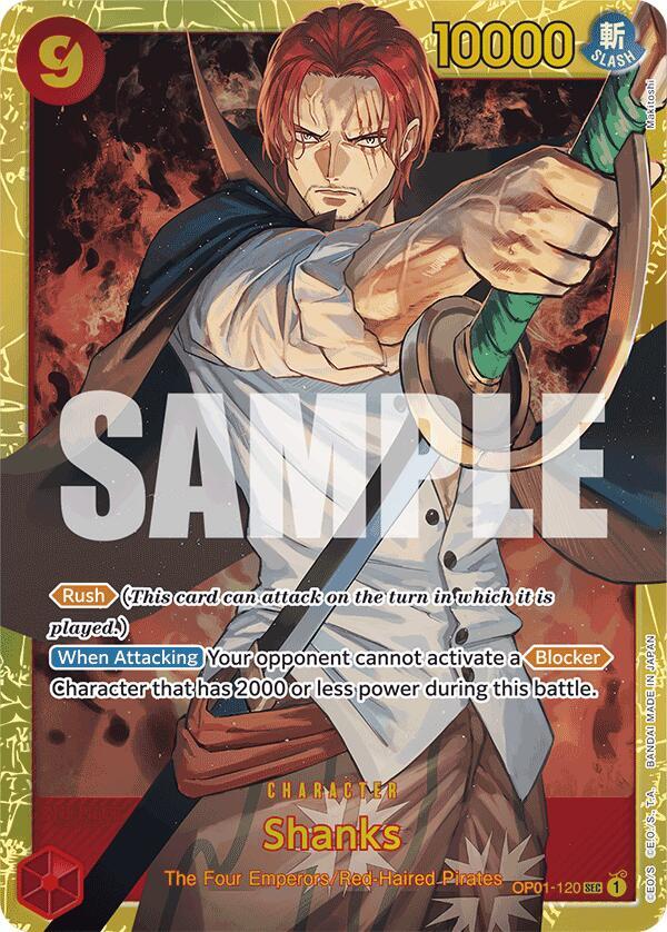 Shanks (Reprint) OP01-120 (Premium Booster -The Best-)  - Foil | Good Games Morley