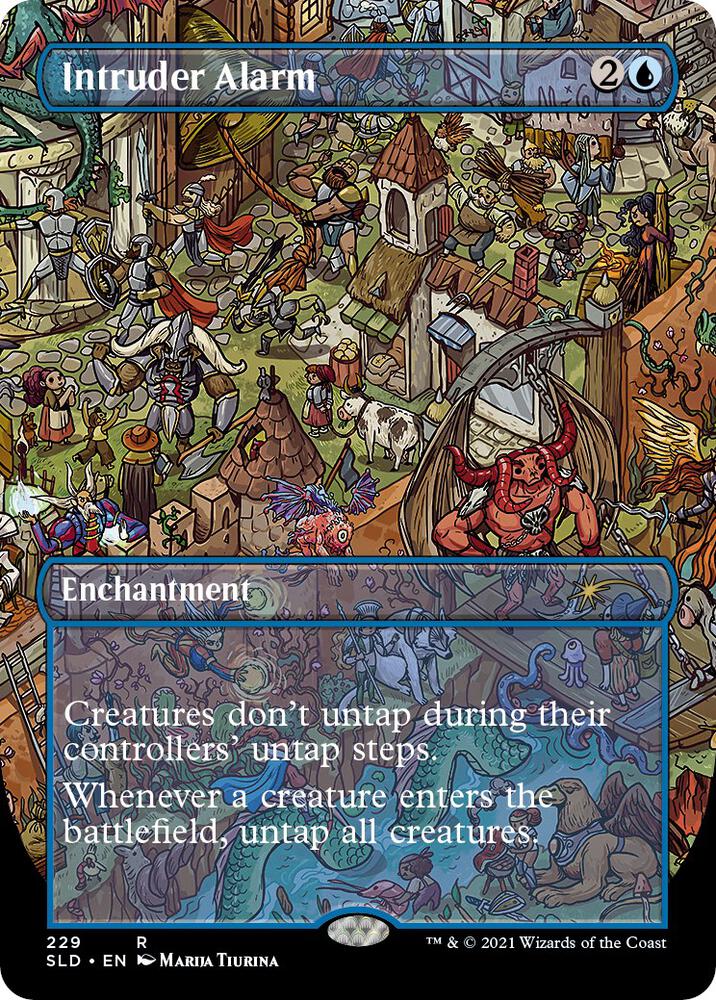 Intruder Alarm 229/1 (Secret Lair Drop Series)  - Borderless Foil | Good Games Morley