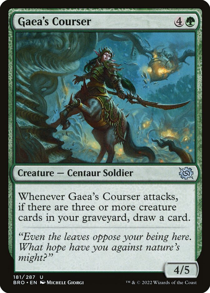 Gaea's Courser 181/287 (The Brothers' War)  | Good Games Morley