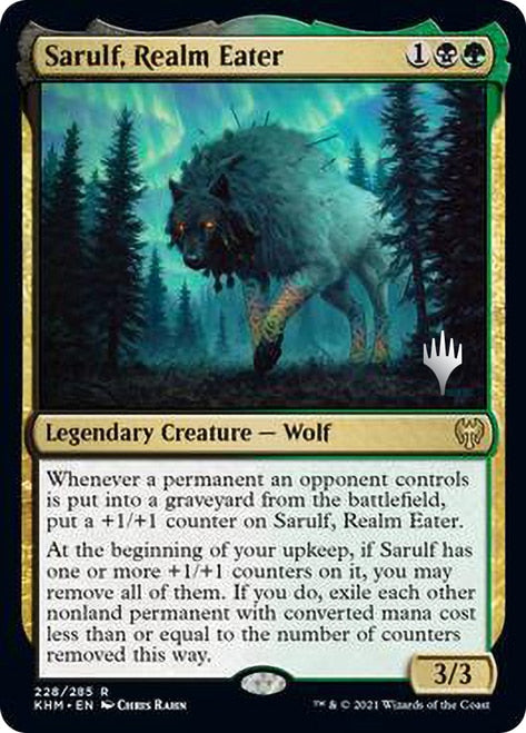 Sarulf, Realm Eater (Promo Pack) [Kaldheim Promos] | Good Games Morley