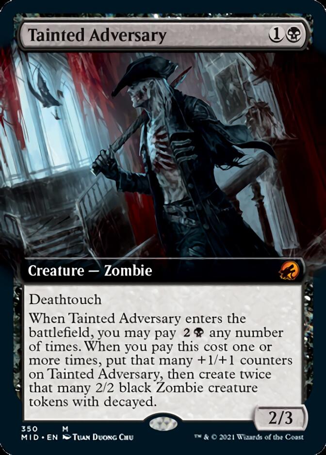 Tainted Adversary (Extended Art) [Innistrad: Midnight Hunt] | Good Games Morley