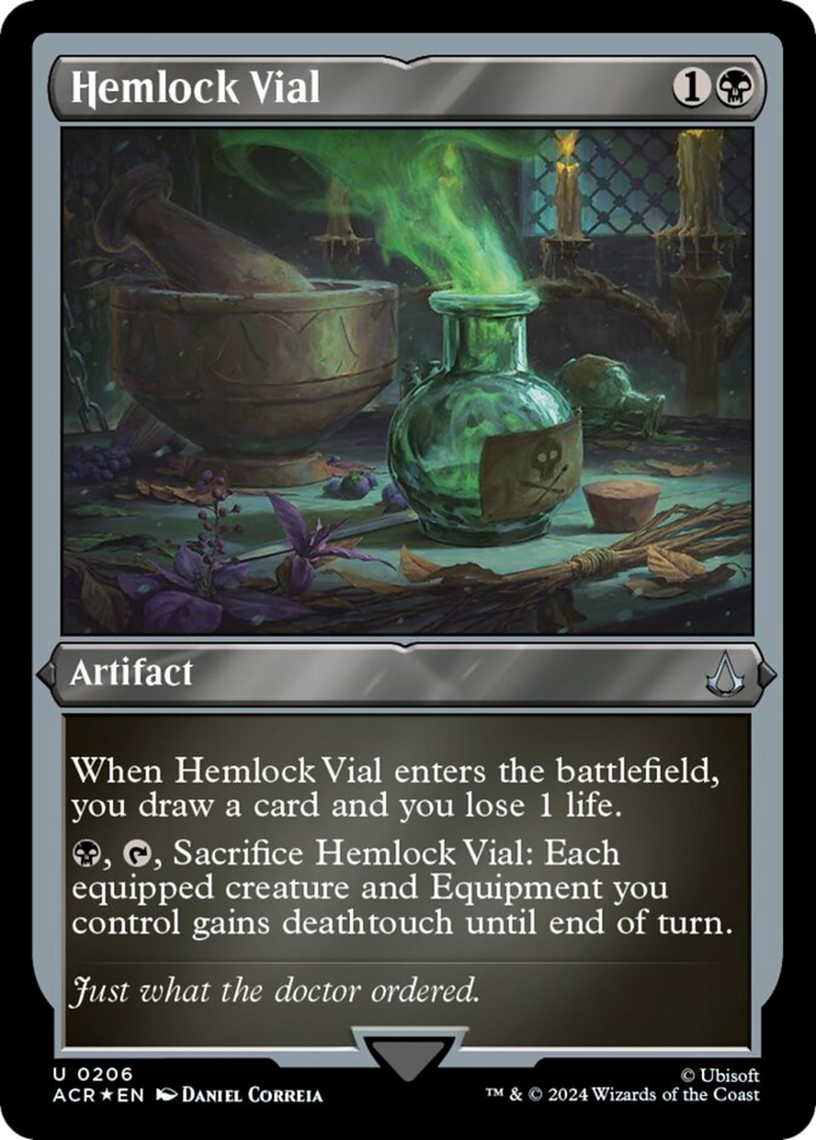 Hemlock Vial (Foil Etched) [Assassin's Creed] | Good Games Morley