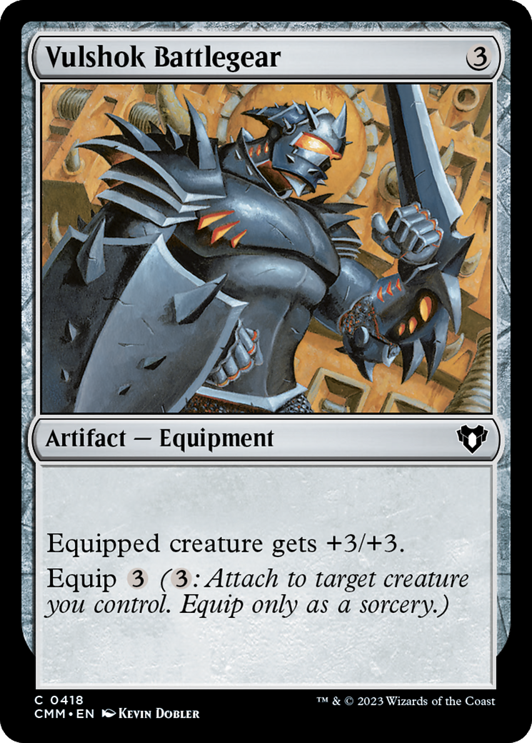 Vulshok Battlegear [Commander Masters] | Good Games Morley