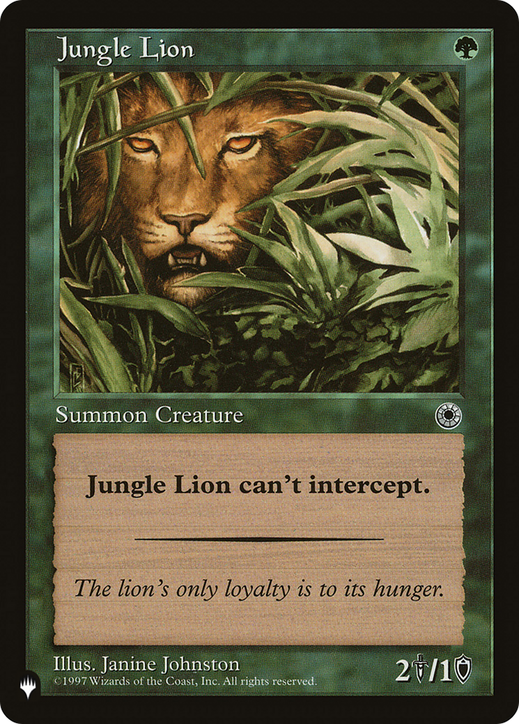Jungle Lion [The List] | Good Games Morley