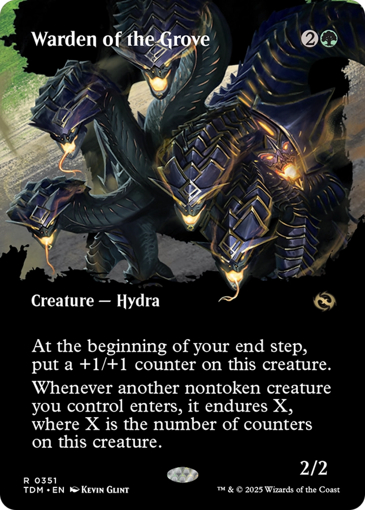Warden of the Grove (Borderless) [Tarkir: Dragonstorm] | Good Games Morley
