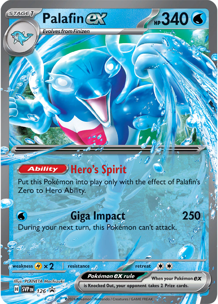 Palafin ex (126) (Jumbo Card) [Scarlet & Violet: Black Star Promos] | Good Games Morley