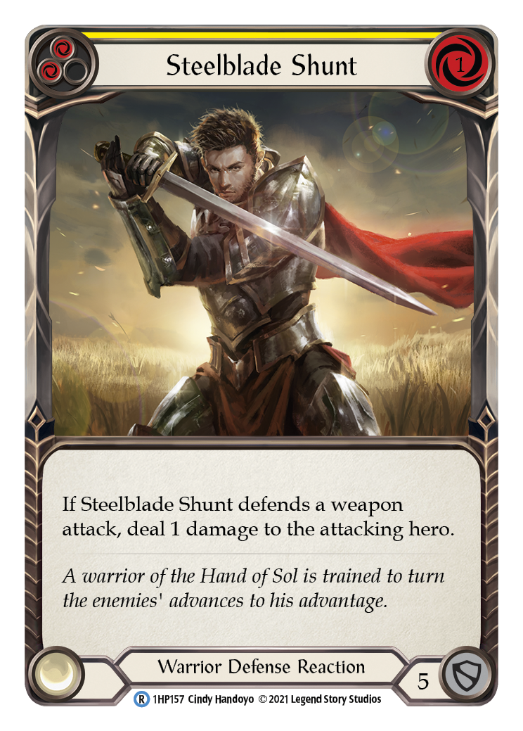 Steelblade Shunt (Yellow) [1HP157] (History Pack 1) | Good Games Morley