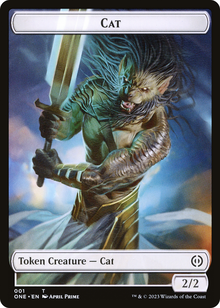 Cat Token [Phyrexia: All Will Be One Tokens] | Good Games Morley