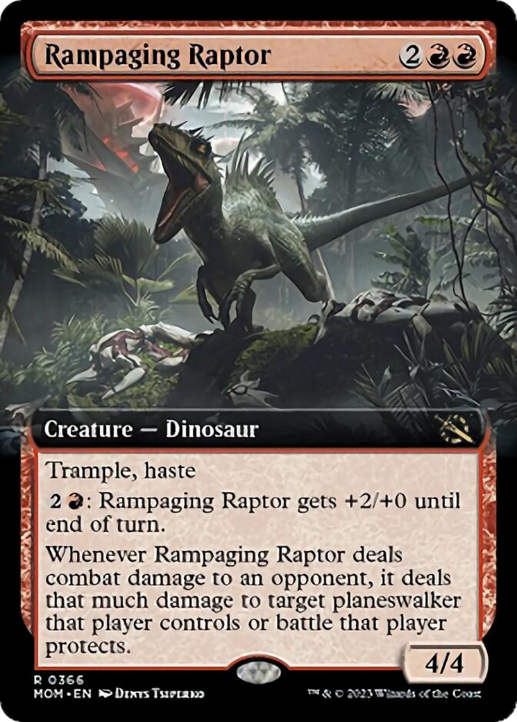 Rampaging Raptor (Extended Art) [March of the Machine] | Good Games Morley
