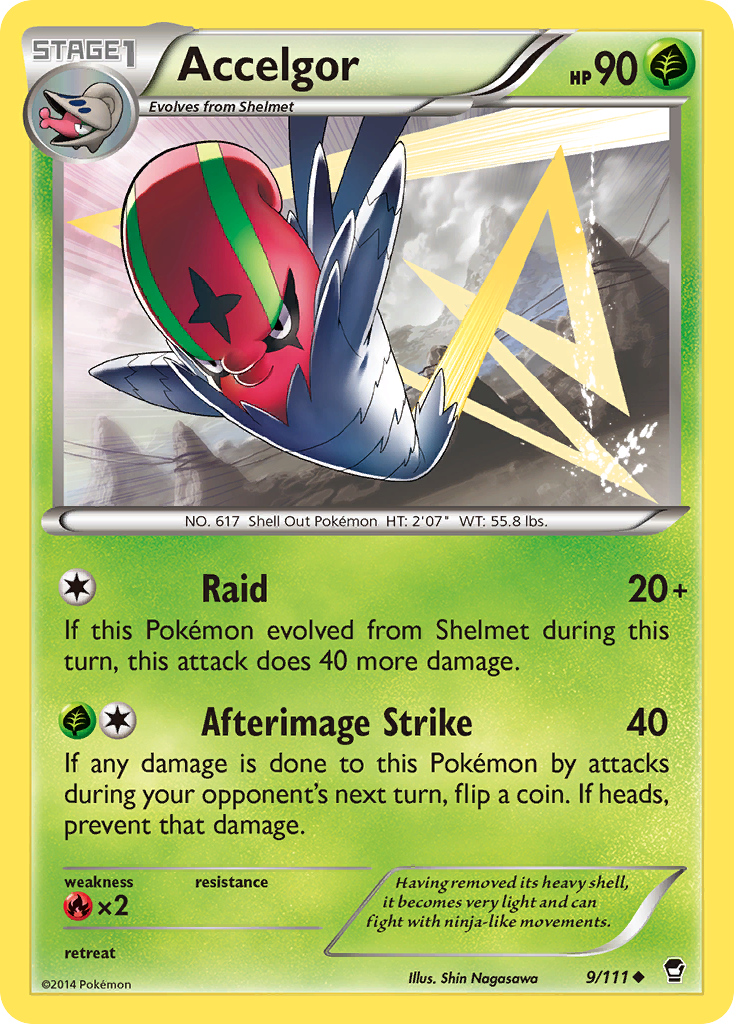 Accelgor (9/111) [XY: Furious Fists] | Good Games Morley