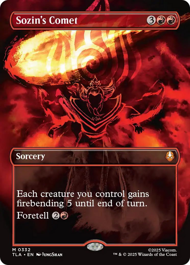 Sozin's Comet (0332) (Borderless) [Avatar: The Last Airbender] | Good Games Morley