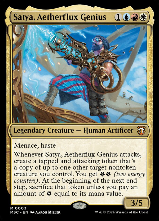 Satya, Aetherflux Genius 3 (Commander: Modern Horizons 3)  | Good Games Morley