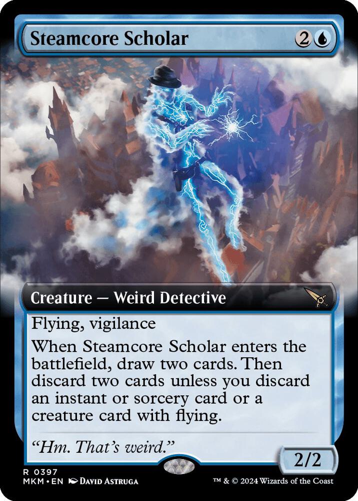 Steamcore Scholar 397/286 (Murders at Karlov Manor)  - Extended Art Foil | Good Games Morley