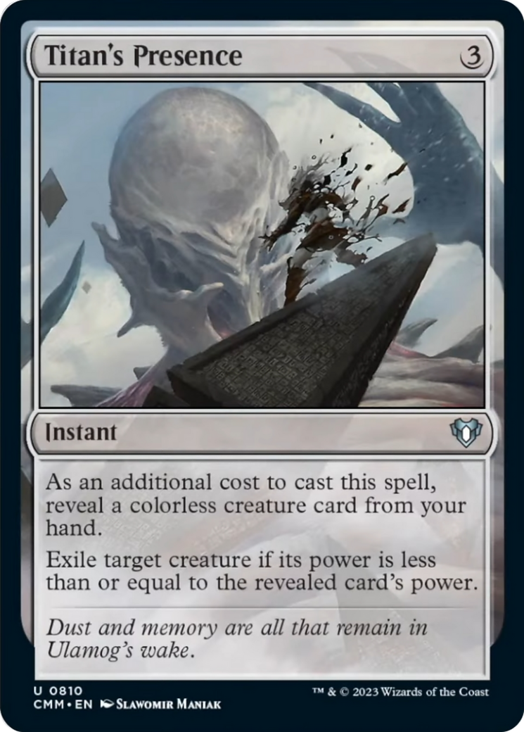 Titan's Presence [Commander Masters] | Good Games Morley