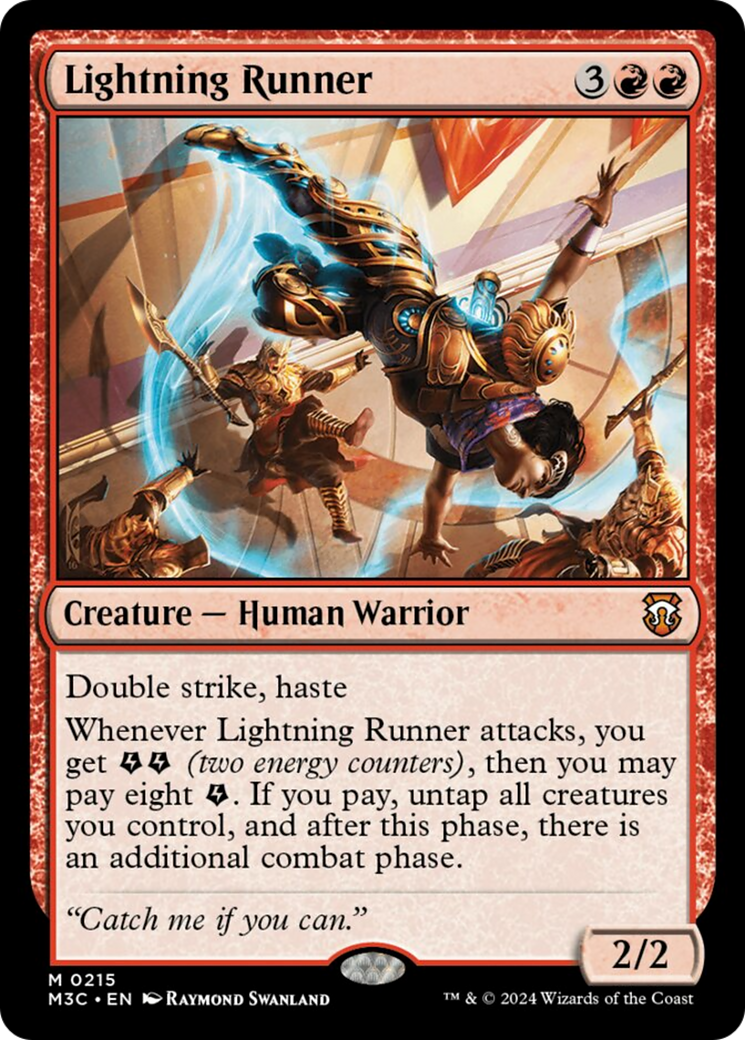 Lightning Runner (Ripple Foil) [Modern Horizons 3 Commander] | Good Games Morley