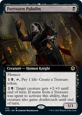 Forsworn Paladin Extended Art 375 (Adventures in the Forgotten Realms)  - Foil | Good Games Morley