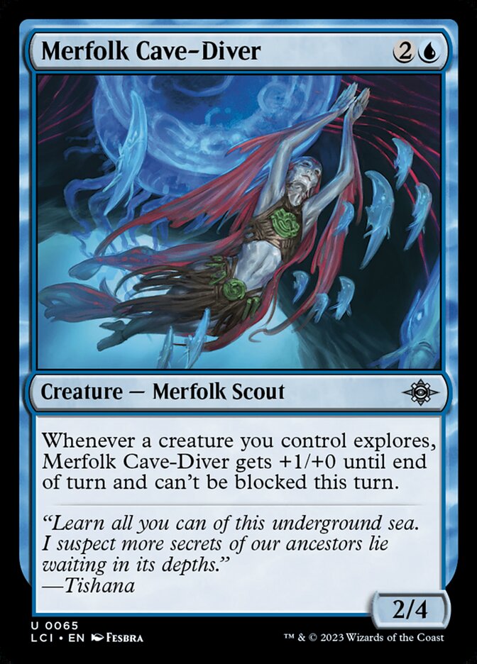 Merfolk Cave-Diver 65/291 (The Lost Caverns of Ixalan)  | Good Games Morley