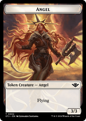 Treasure // Angel Double-Sided Token [Outlaws of Thunder Junction Tokens] | Good Games Morley