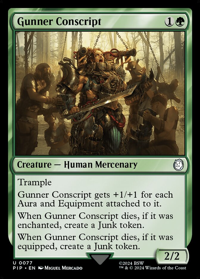 Gunner Conscript 77/326 (Universes Beyond: Fallout)  | Good Games Morley