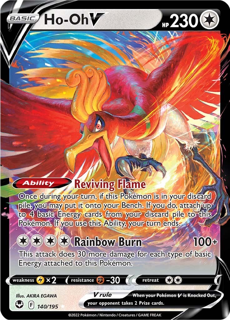 Ho-oh V (140/195) [Sword & Shield: Silver Tempest] | Good Games Morley
