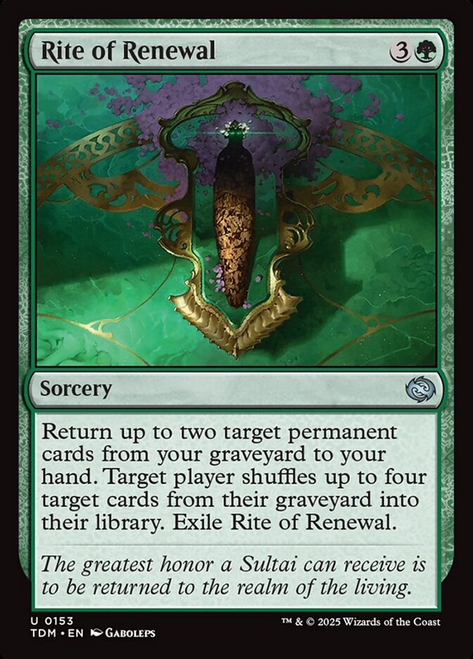 Rite of Renewal 153/291 (Tarkir: Dragonstorm)  - Foil | Good Games Morley
