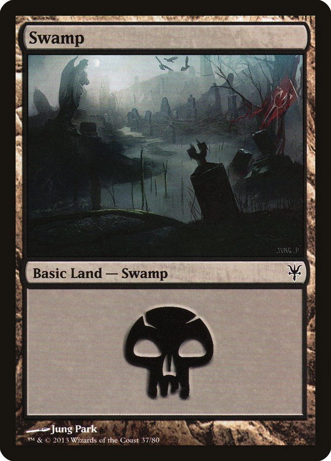 Swamp (37) [Duel Decks: Sorin vs. Tibalt] | Good Games Morley