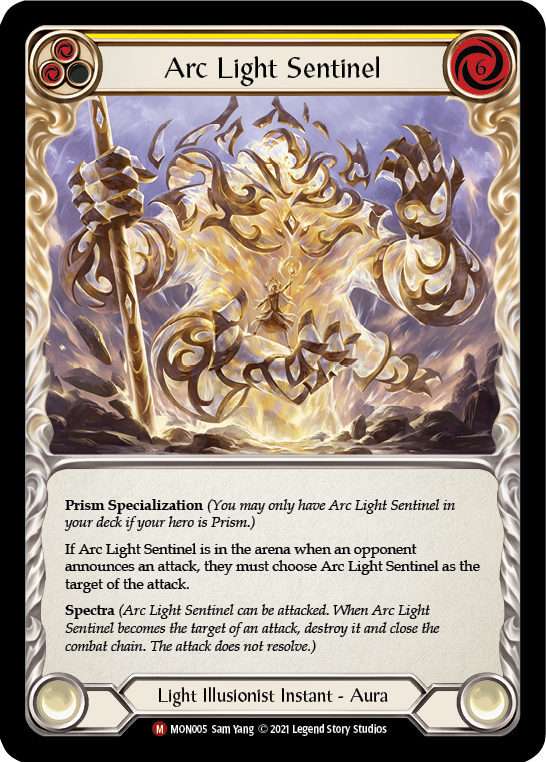 Arc Light Sentinel [MON005] (Monarch)  1st Edition Normal | Good Games Morley