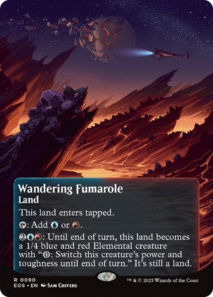 Wandering Fumarole (0090) (Borderless) [Edge of Eternities: Stellar Sights] | Good Games Morley