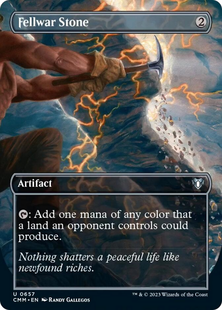 Fellwar Stone (Borderless Alternate Art) [Commander Masters] | Good Games Morley