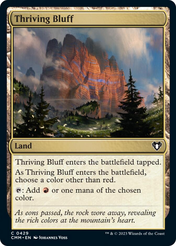 Thriving Bluff [Commander Masters] | Good Games Morley
