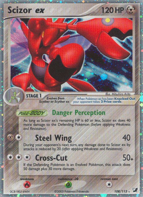 Scizor ex (108/115) [EX: Unseen Forces] | Good Games Morley