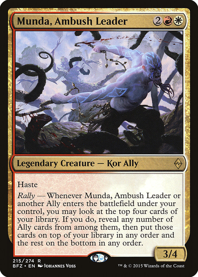 Munda, Ambush Leader 215/274 (Battle for Zendikar)  | Good Games Morley