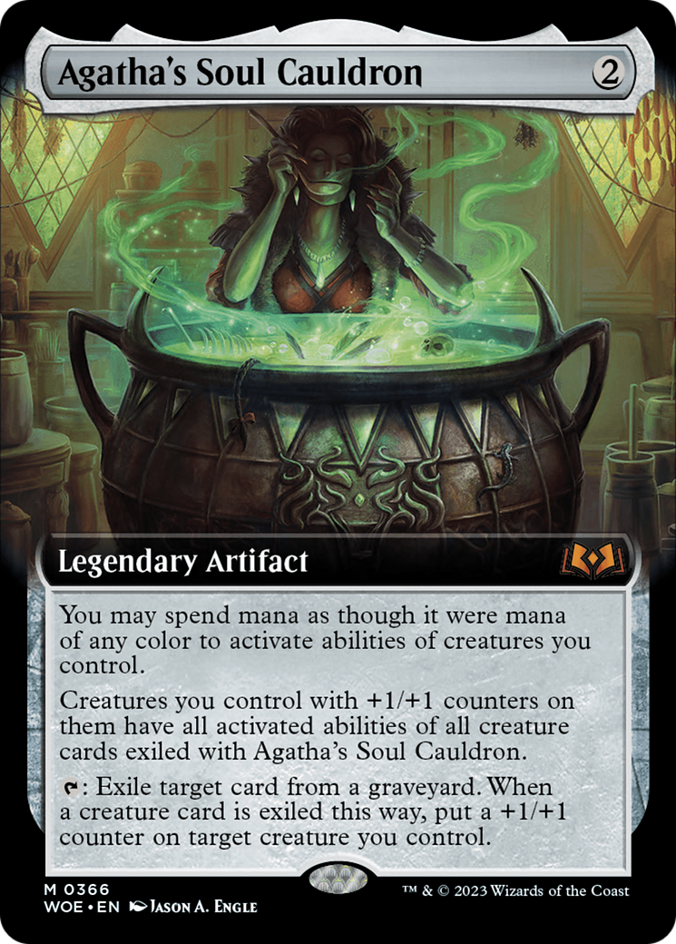 Agatha's Soul Cauldron (Extended Art) [Wilds of Eldraine] | Good Games Morley