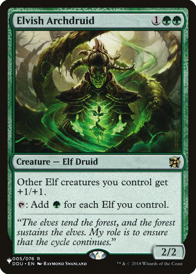 Elvish Archdruid DDU-5/5075 (The List Reprints)  | Good Games Morley