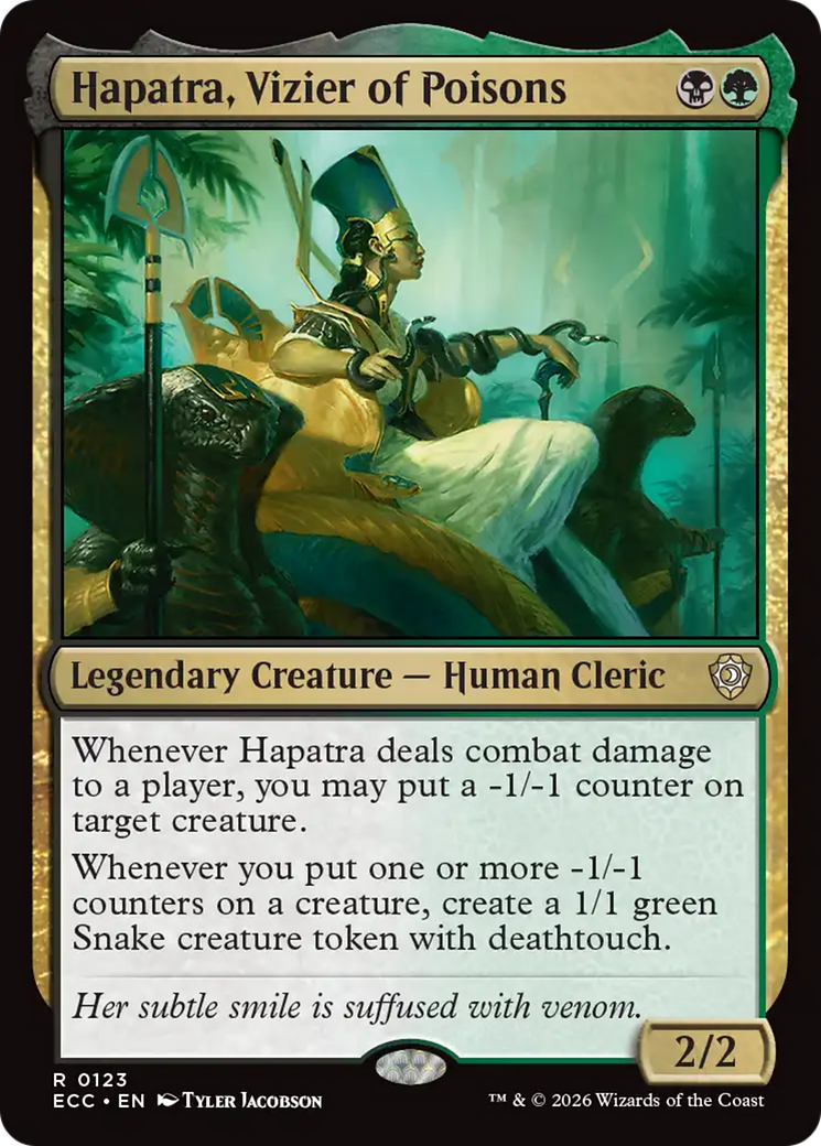 Hapatra, Vizier of Poisons [Lorwyn Eclipsed Commander] | Good Games Morley