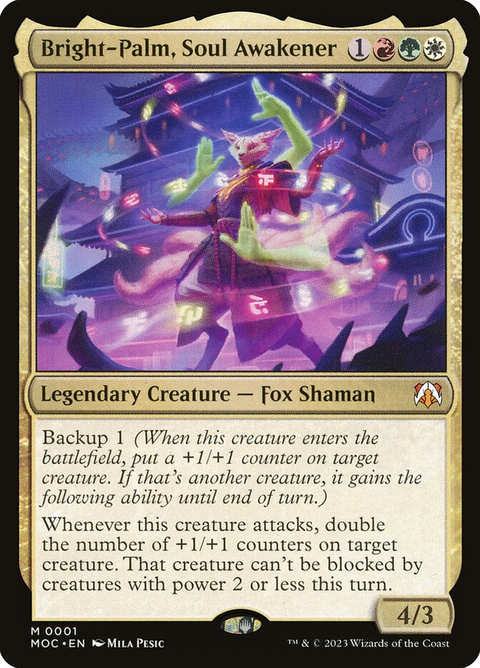 Bright-Palm, Soul Awakener 1 (Commander: March of the Machine)  - Foil | Good Games Morley