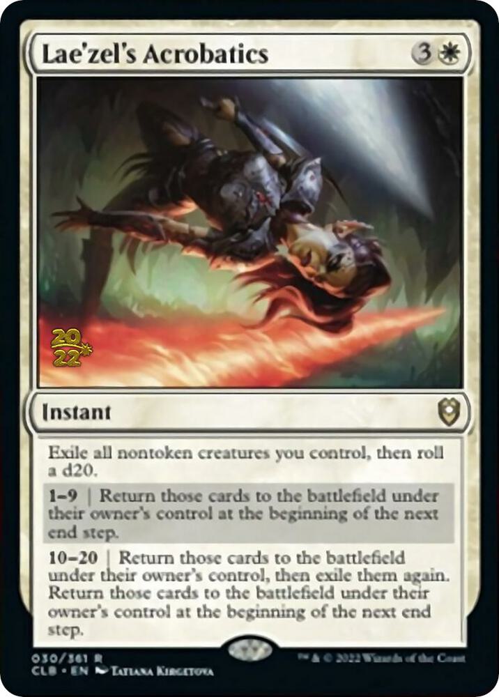 Laezels Acrobatics 30s/108 (Prerelease Cards)  - Foil | Good Games Morley
