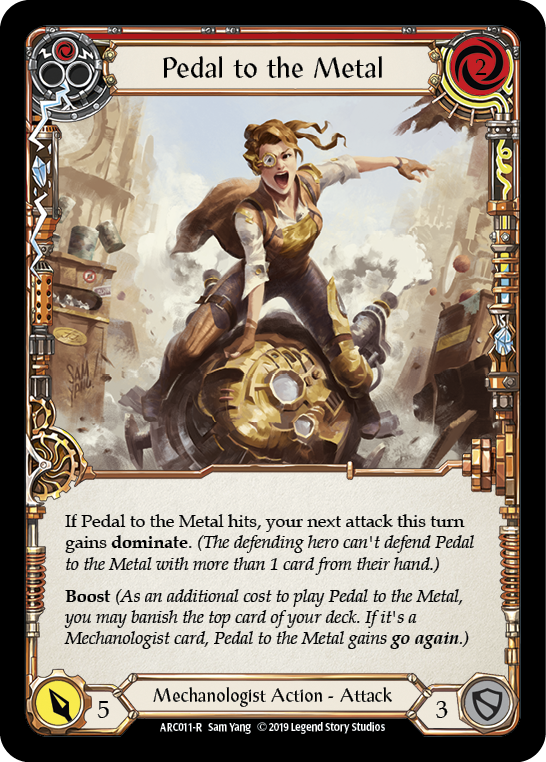 Pedal to the Metal (Red) [ARC011-R] (Arcane Rising)  1st Edition Normal | Good Games Morley